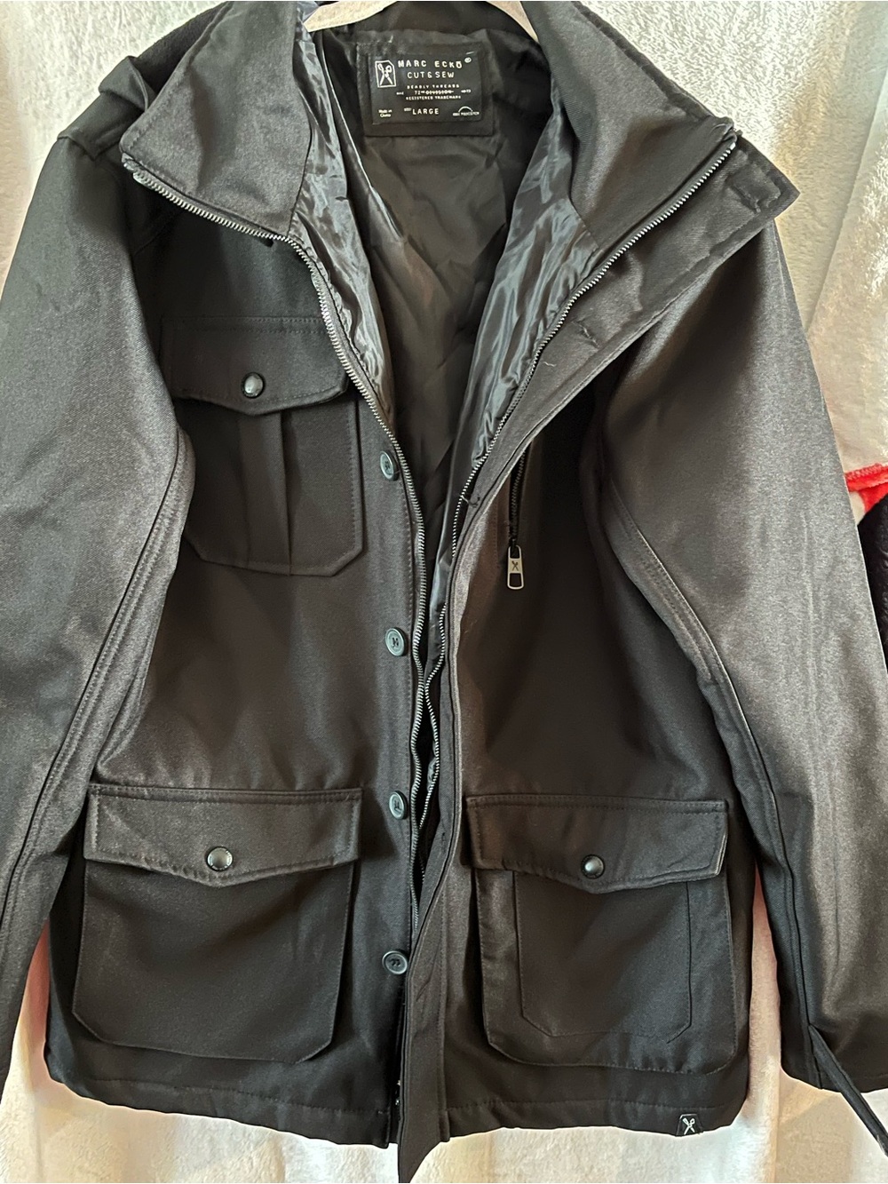 Marc Ecko Black Men's Field Utility Jacket